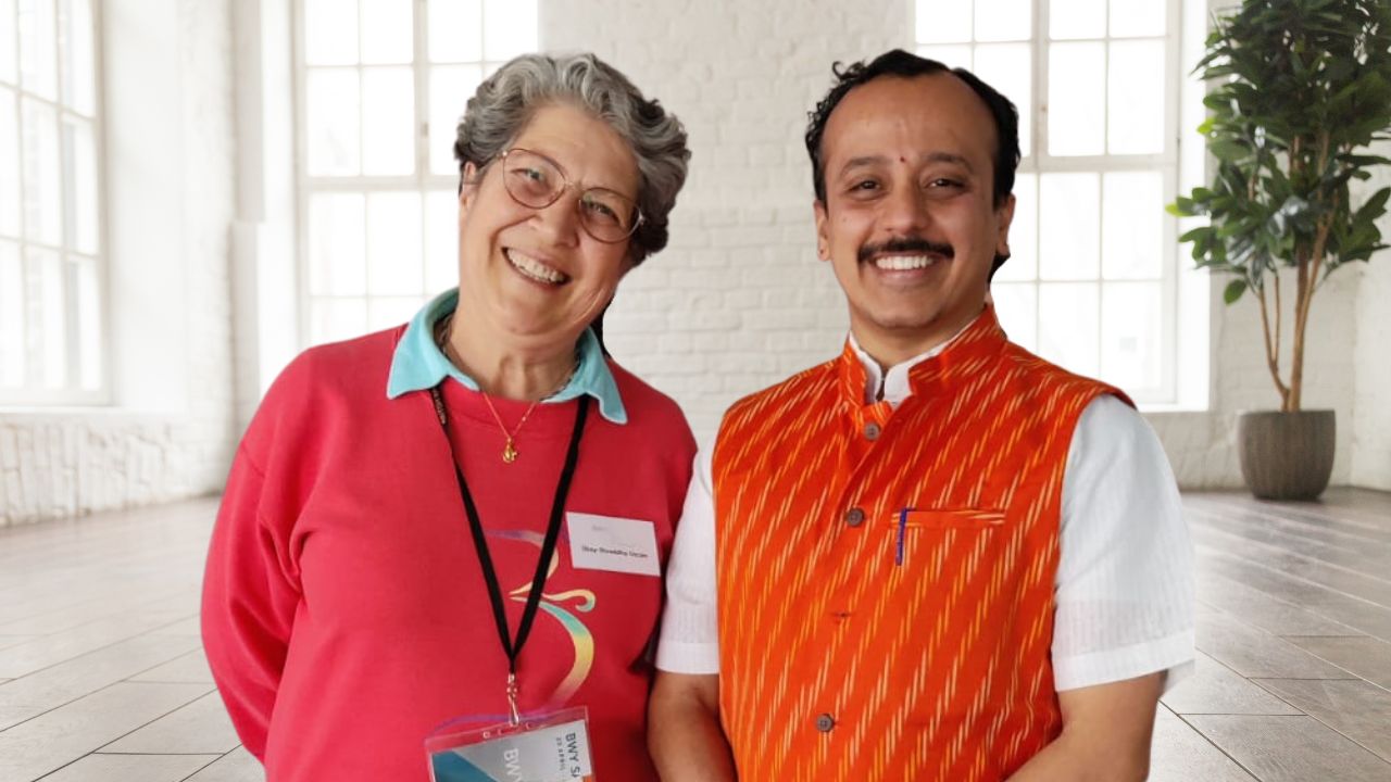 Shraddhaji with the Director of Indica Yoga, Dr Vinayachandra Banavathy